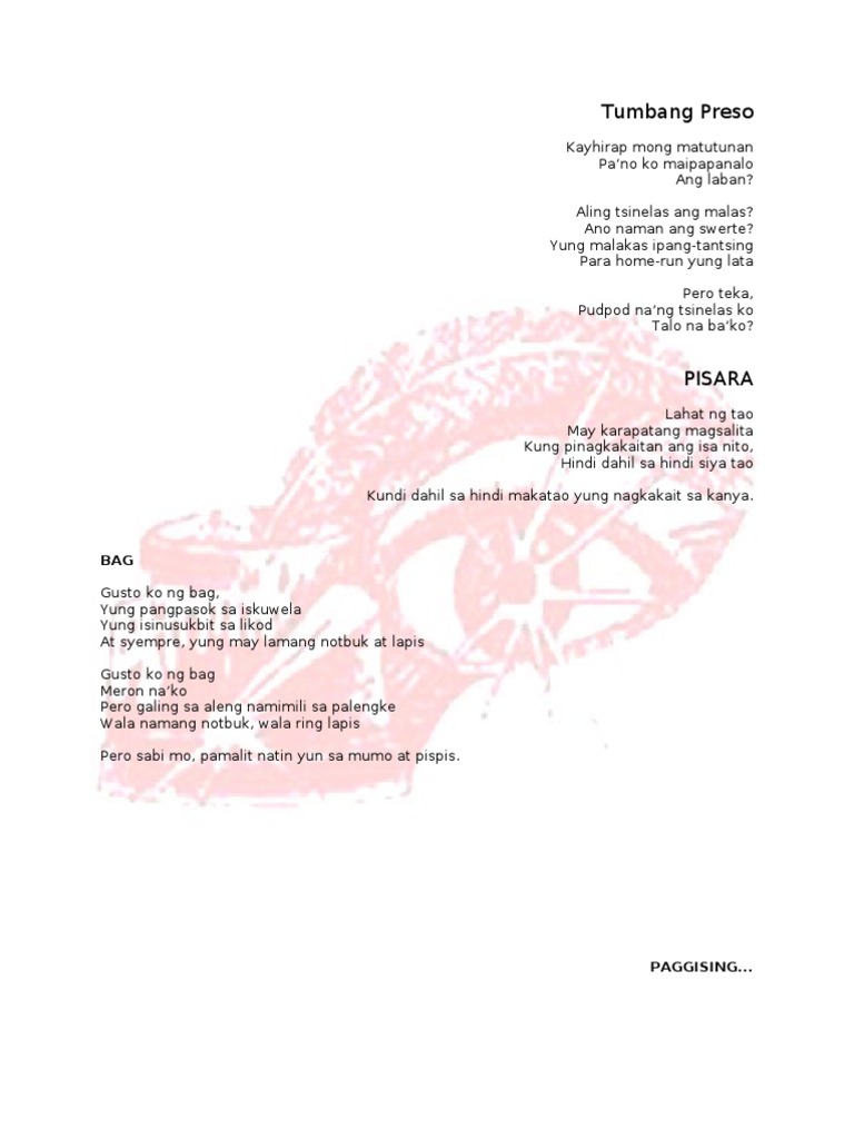 Dagling Tula | PDF