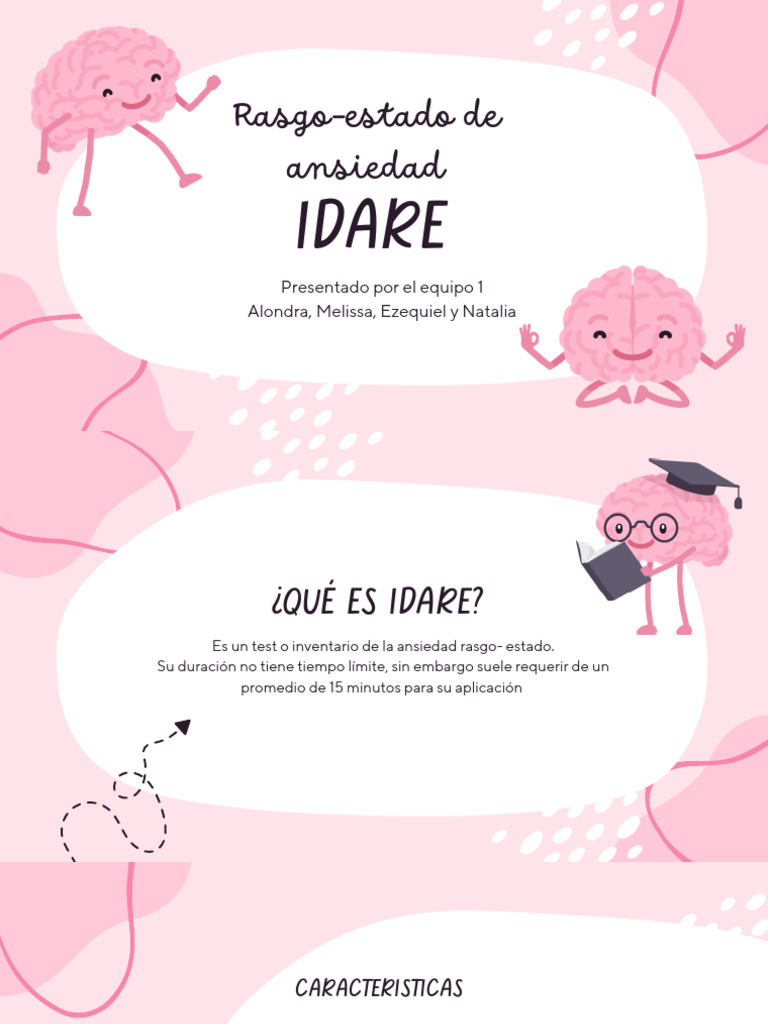Test IDARE: Evaluación de Ansiedad | PDF | Ansiedad | Psicología anormal