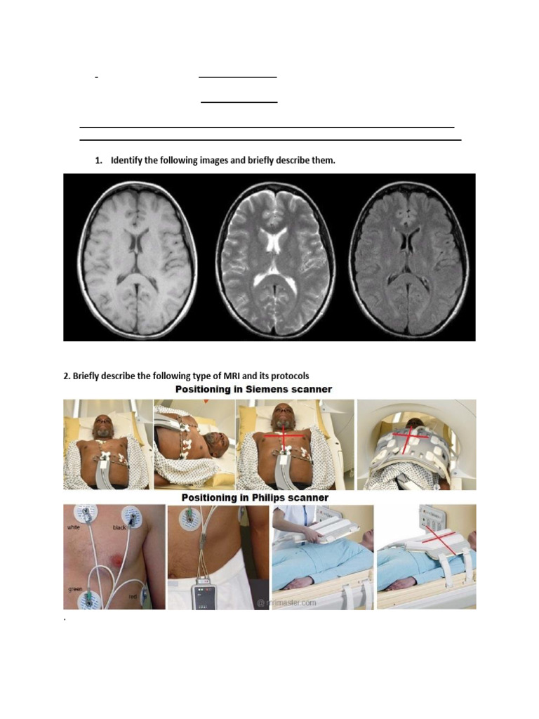 Radiography MRI Assignment Guide | PDF | Science & Mathematics | Computers