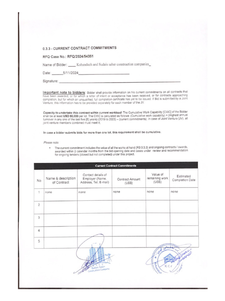 0.3.3 - Current Contract Commitments | PDF