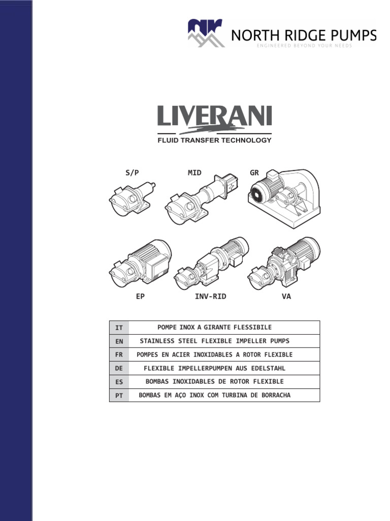 Liverani Flexible Impeller Pumps English | PDF