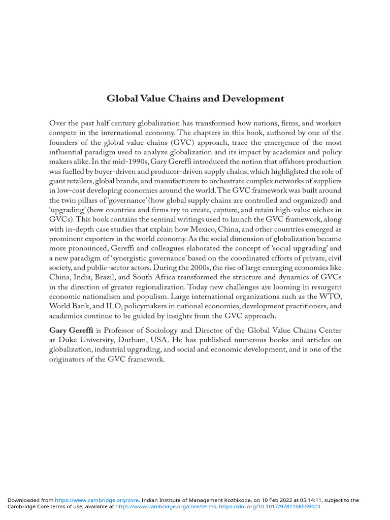 Global Value Chains Explained | PDF | Business | Economies