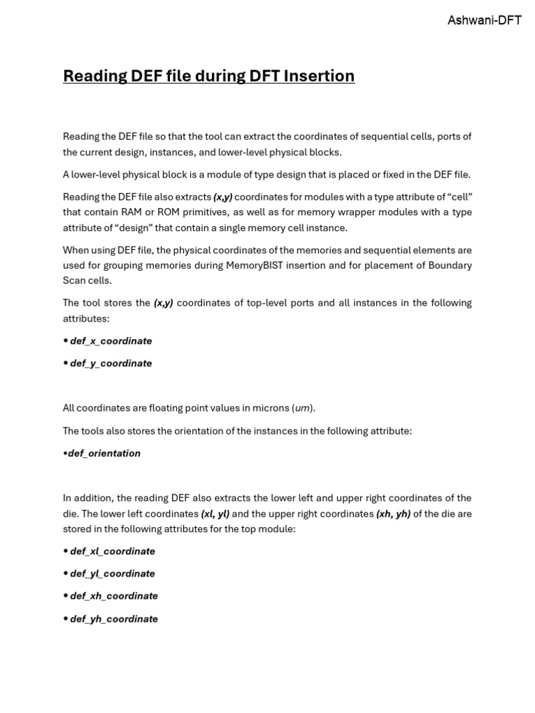 Extracting Coordinates from DEF Files | PDF