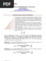 Funzioni Goniometriche o Circolari