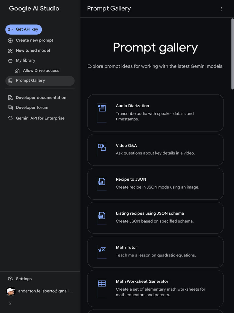 Prompt+Gallery+ - +Google+AI+Studio 1728957036512 | PDF