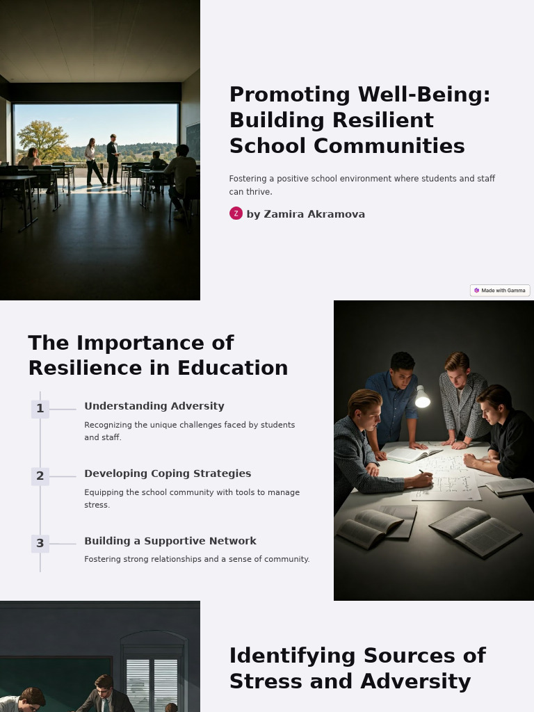Building Resilient School Communities | PDF | Psychological Resilience ...