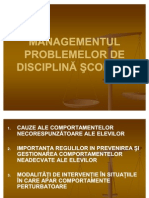 Managementul problemelor disciplinare_2011