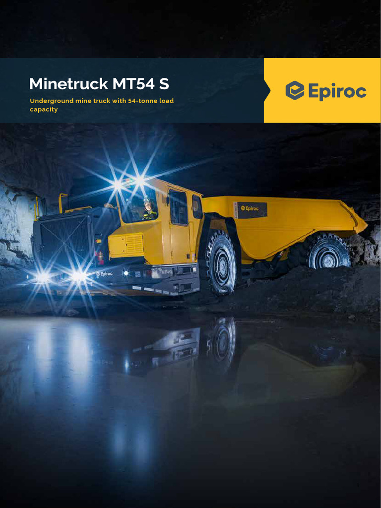Epiroc Minetruck MT54 S Overview | PDF | Truck | Brake