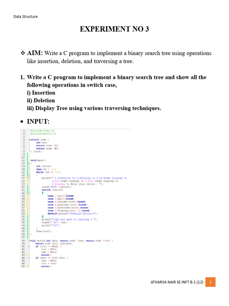 Experiment No 3 | PDF