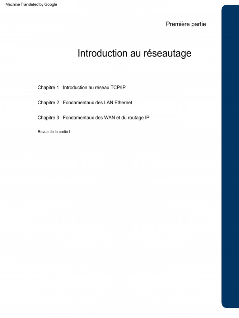 Introduction au réseau TCP/IP et LAN | PDF | Internet | Internet et Web