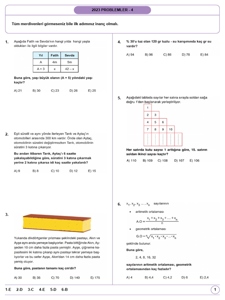 2023 Problemler - 4 | PDF