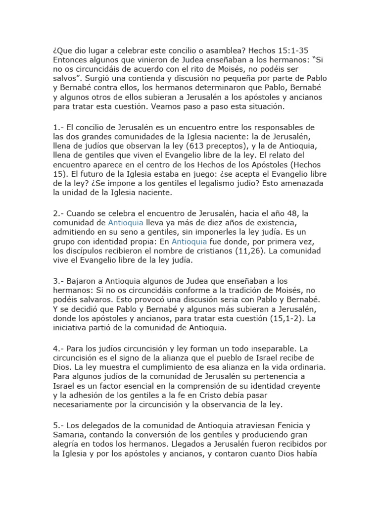 Concilio De Jerusalen Pdf Pablo El Apóstol Bernabé