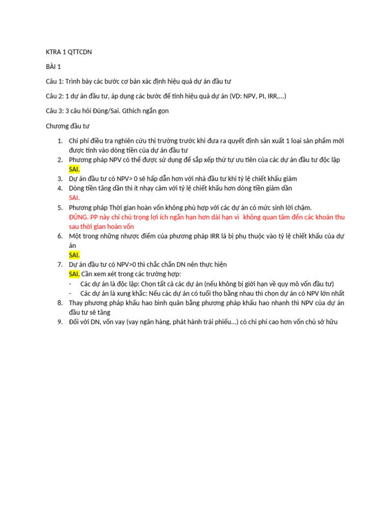 Ktra 1 QTTCDN | PDF