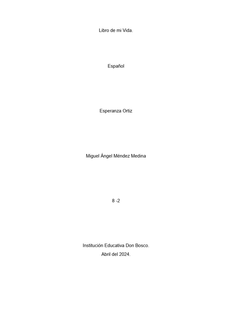 Libro de Mi Vida | PDF | Amor | Familia