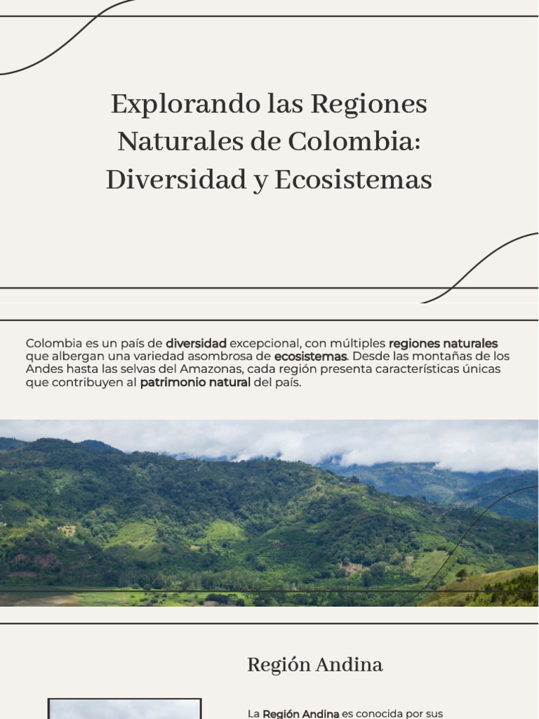 Slidesgo Explorando Las Regiones Naturales de Colombia Diversidad y ...