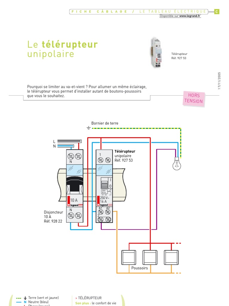 Telerupteur Legrand Schemanull