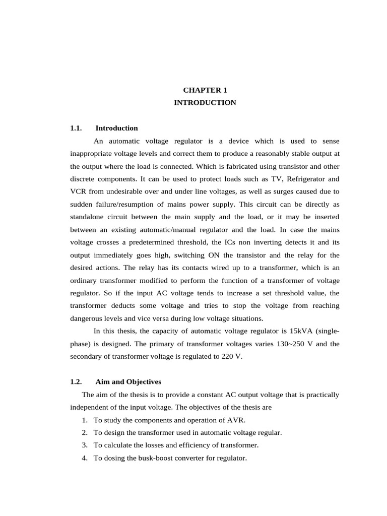 Chapter 1 Avr Pdf Transformer Relay