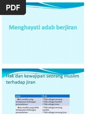 Menghayati Adab Berjiran Pdf