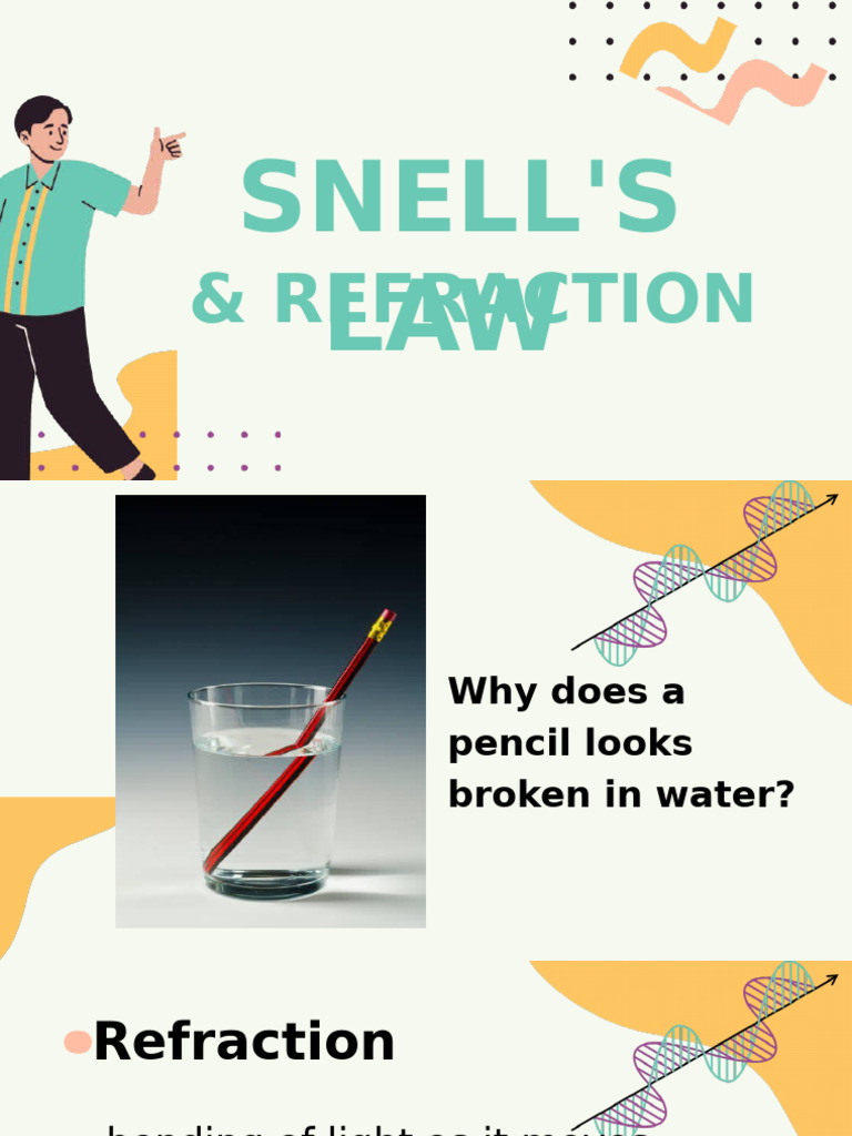 Snells Law Culibra | PDF | Refraction | Refractive Index