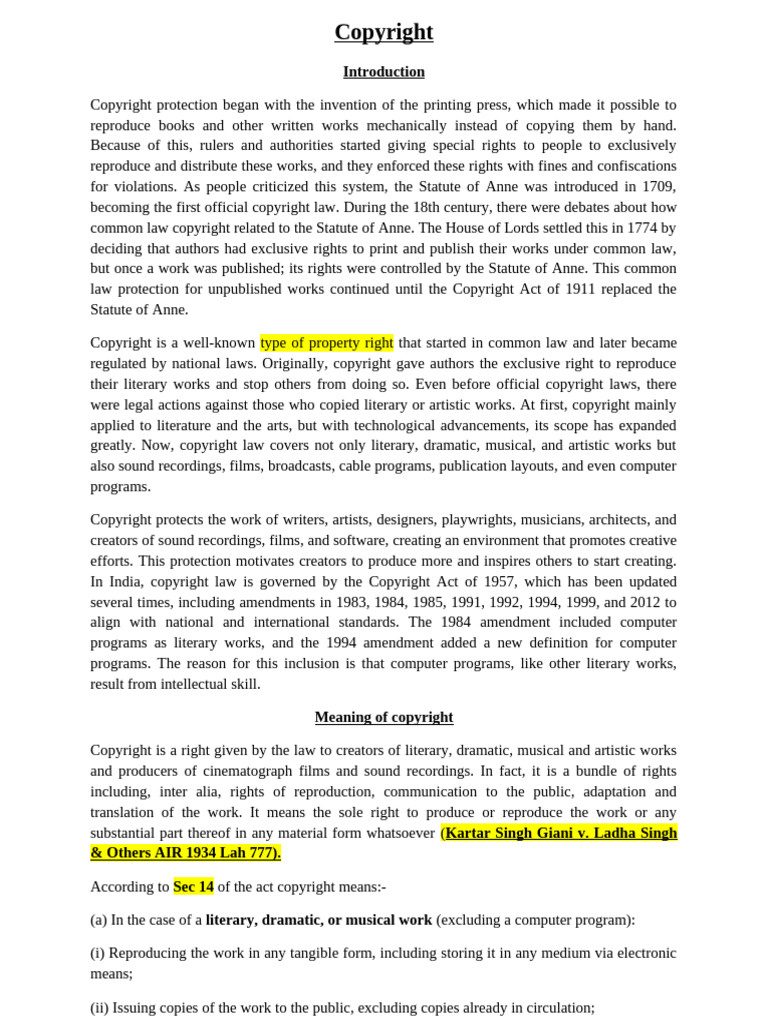 Understanding Copyright Law Basics | PDF | Copyright | Copyright ...