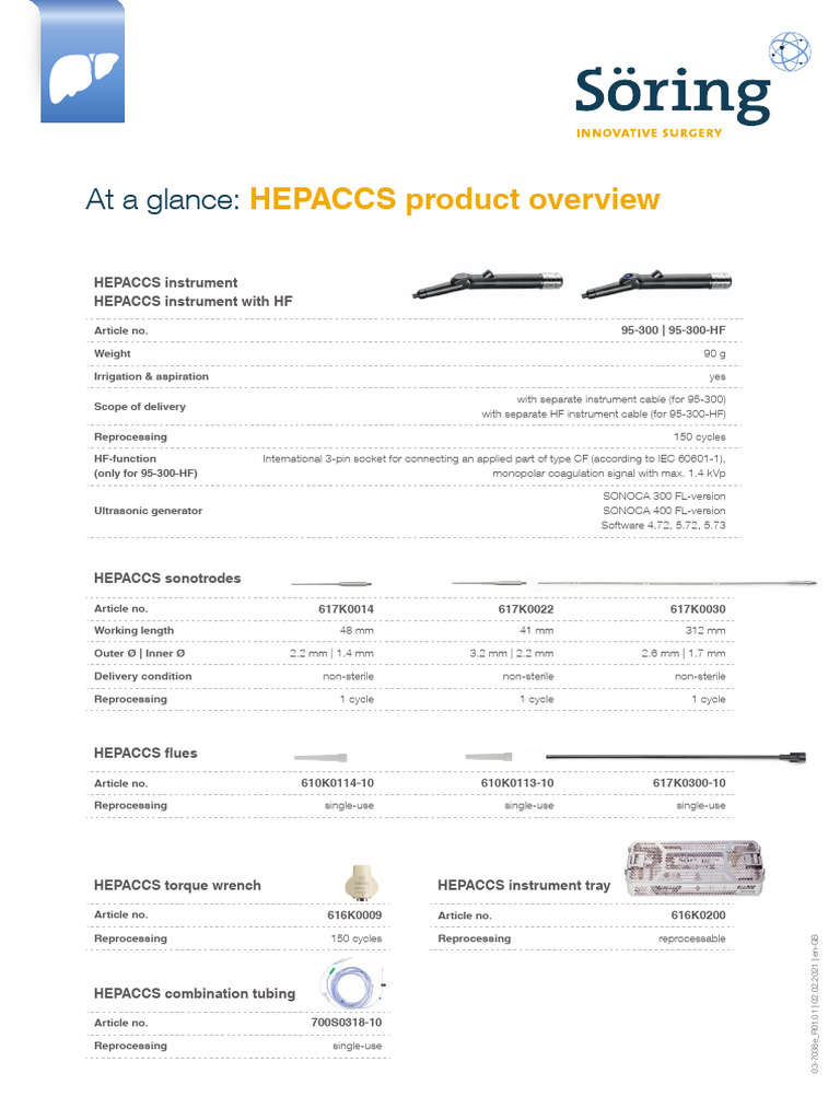 03-7038e HEPACCS Product Overview en R01.01 | PDF | Manufactured Goods