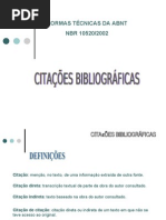 Normas para Citação Bibliográfica