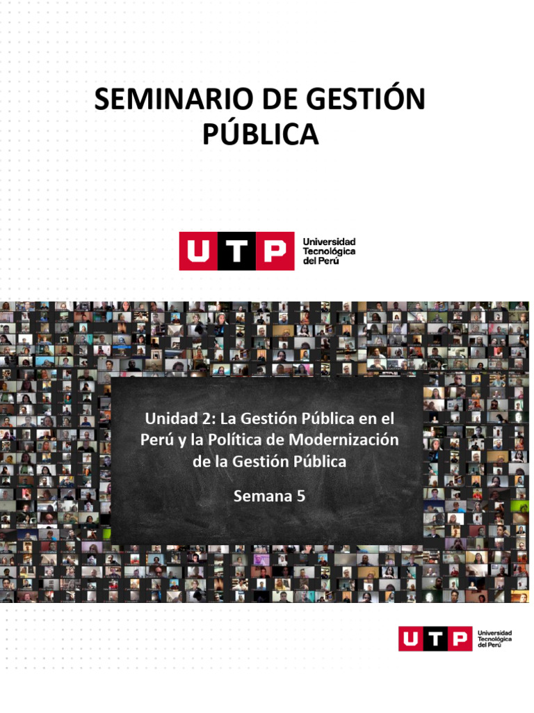 S05 - Modernización de La Gestión Pública | PDF | Administración ...