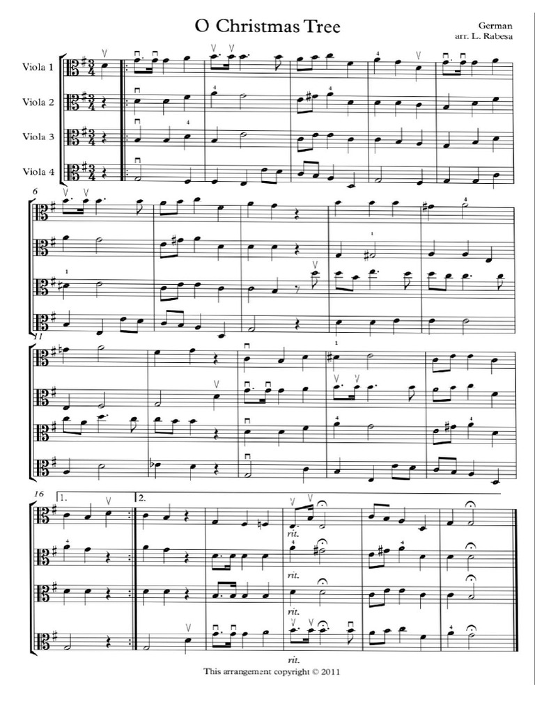 O Christmas Tree | PDF