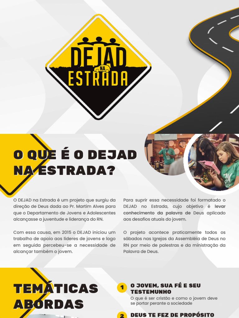 DEJAD na Estrada: Projeto Jovem RN | PDF | Fé