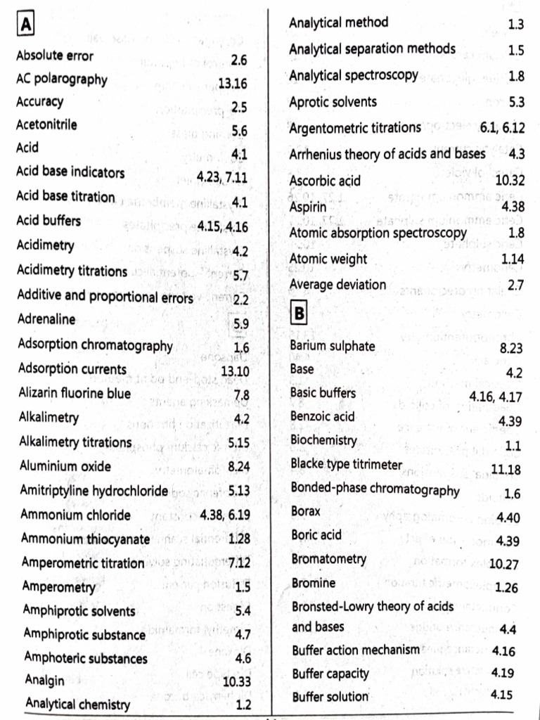 Key Concepts in Analytical Chemistry | PDF | Acid | Titration