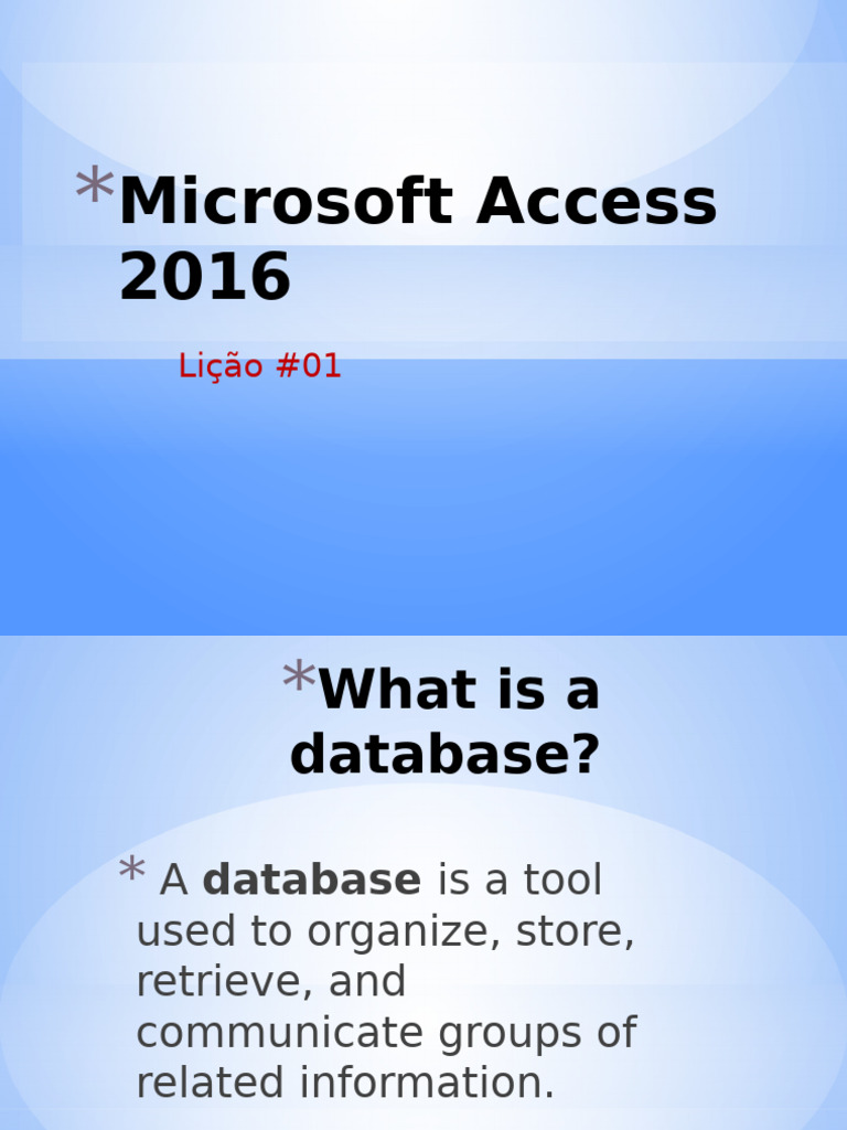 Introduction to Microsoft Access Databases | PDF | Databases | Spreadsheet