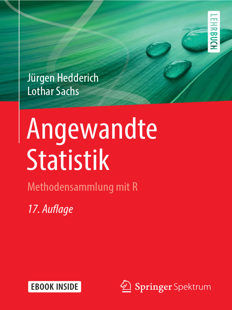 Angewandte Statistik Methoden | PDF