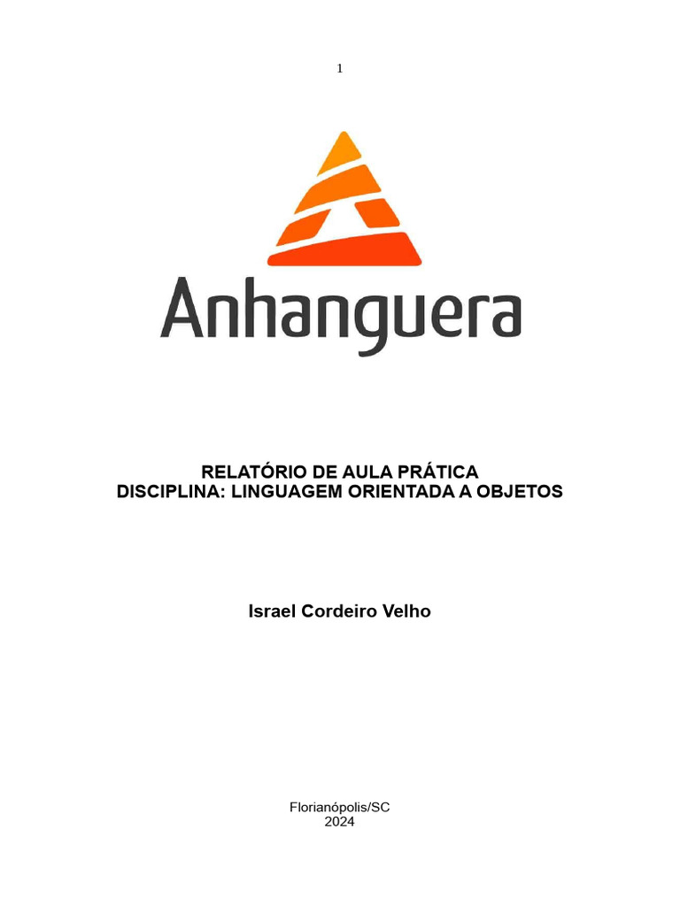 Relatório de Aula Prática em Java | PDF | Linguagem de programação ...