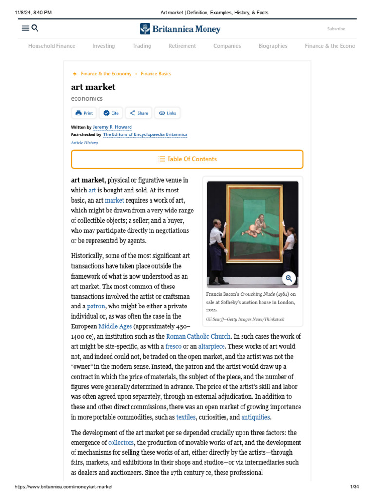 Understanding the Art Market | PDF | Market (Economics) | Porcelain