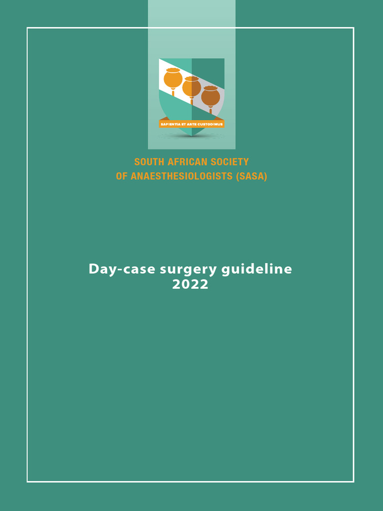 SASA Day-Case Surgery Guidelines | PDF | Surgery | Anesthesia