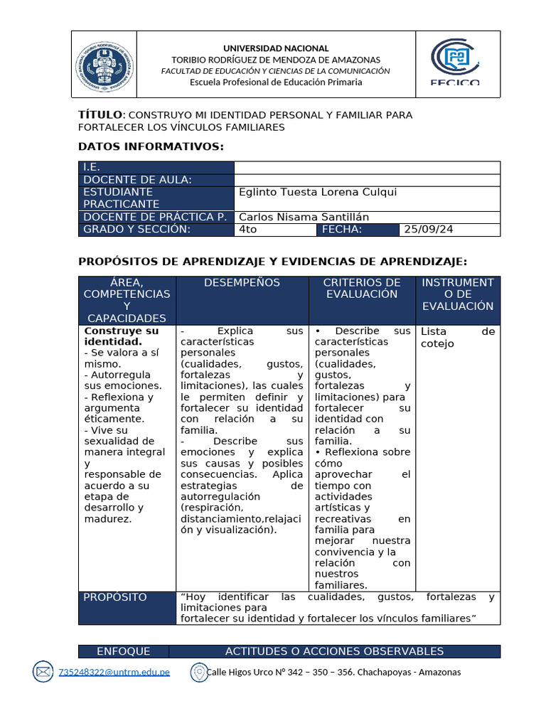 Personal Social 4to Grado (1) (Corregido) | PDF | Evaluación | Maestros