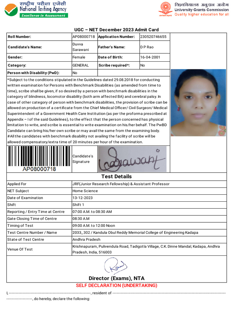 University Grants Commission (UGC) - NET - India | PDF