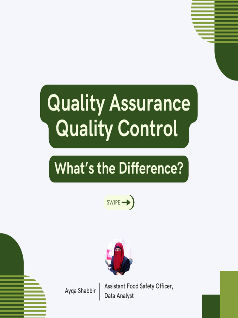 QA vs QC in Food Safety Explained | PDF | Quality Assurance | Food Safety