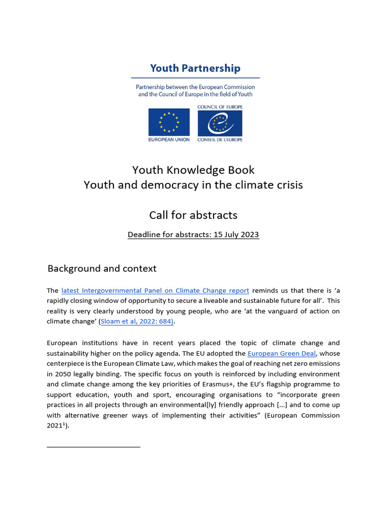 Youth and Democracy in The Climate Crisis | PDF | European Union ...