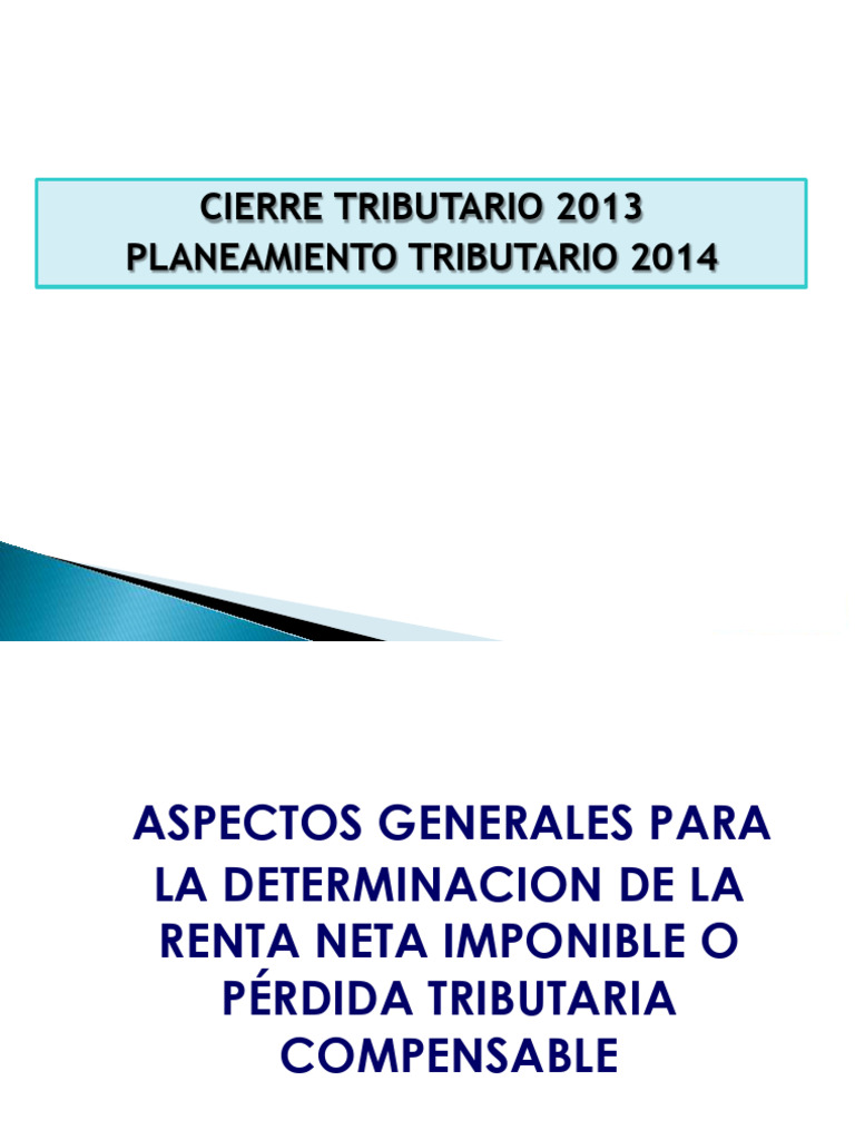 Mario Alva Cierre Tributario 2014 | PDF | Impuestos | Impuesto sobre la ...