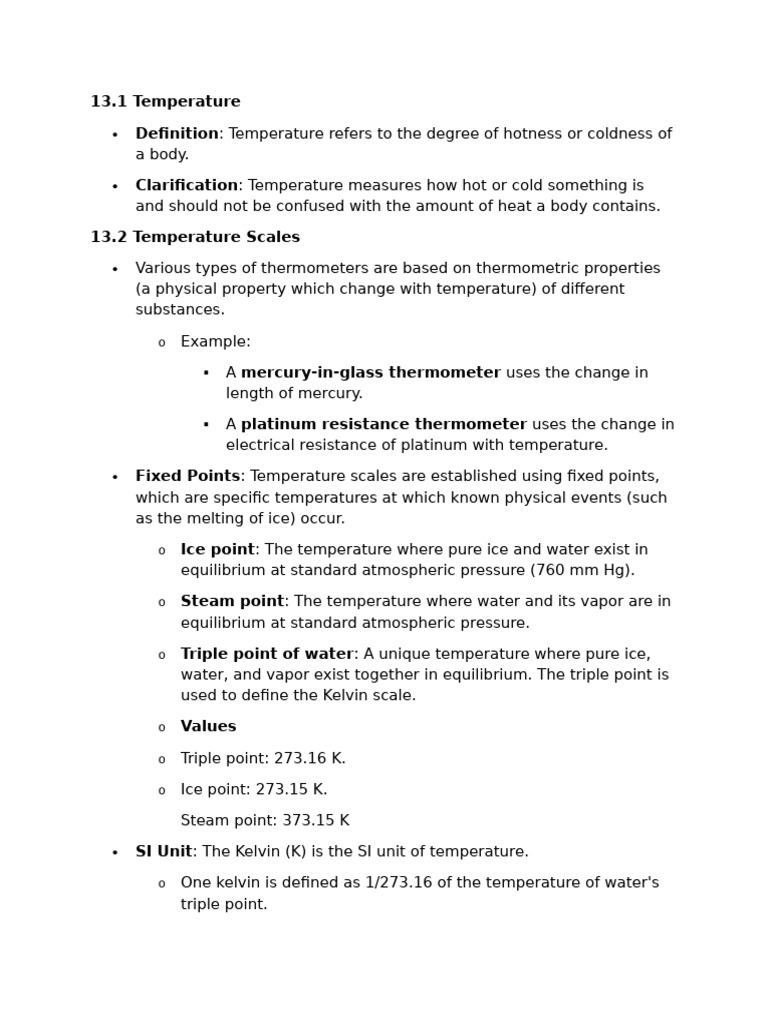 Understanding Temperature and Scales | PDF | Science & Mathematics