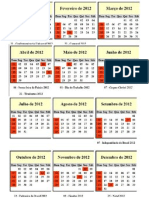 Calendário 2012
