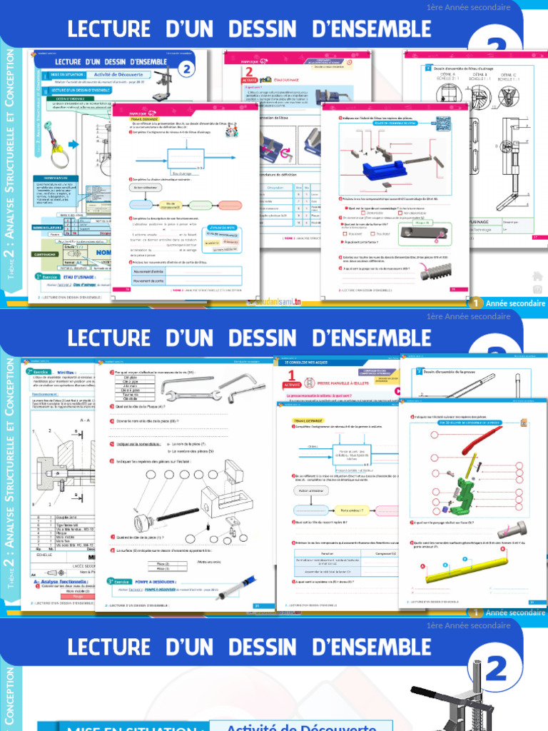 1AS-Dessin Densemble 2023 | PDF | Vis de fixation | Dessin technique