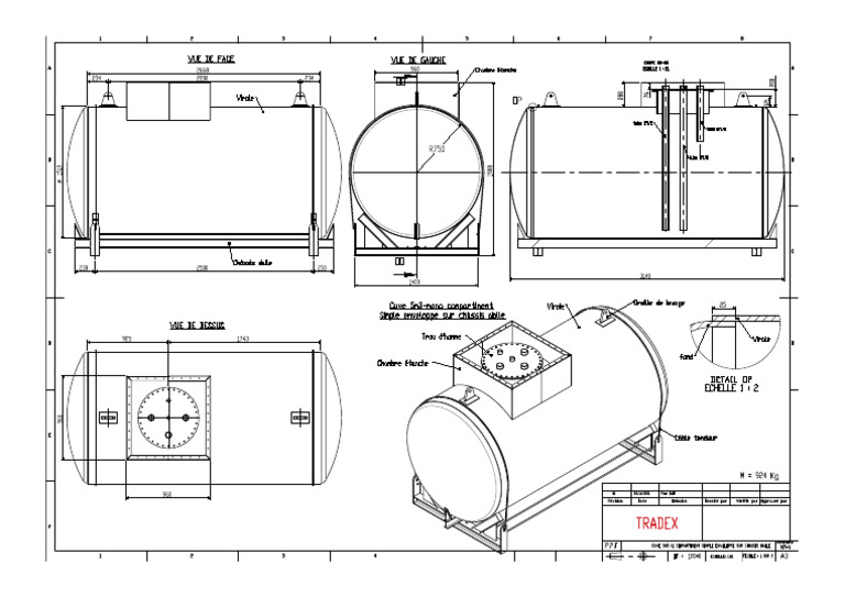 Cuve 5m3 Double Enveloppe | PDF