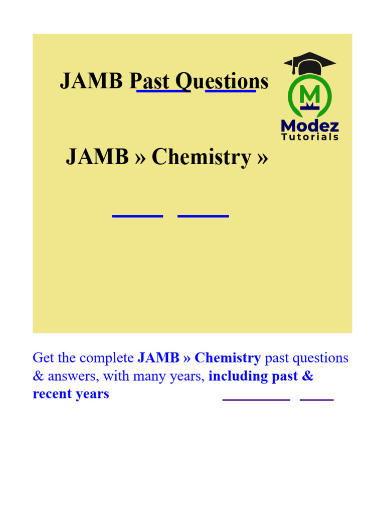 CHEMISTRY JAMB PAST QUESTIONS AND ANSWERS PDF 2023 FREE DOWNLOAD visual data 7
