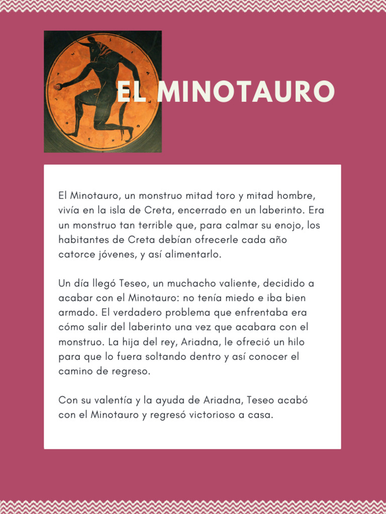 El Minotauro (1) Contestado | PDF | Libros para adolescentes