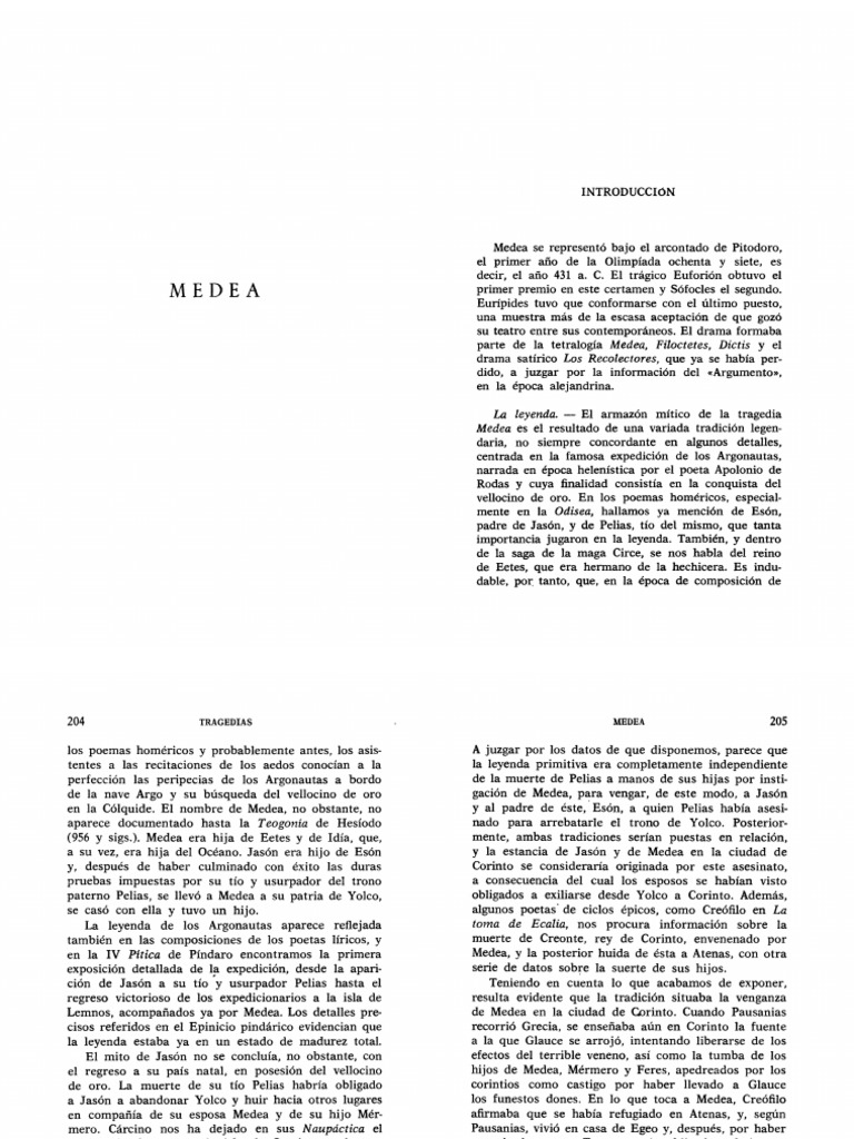 Tragedia (Eurípides) - Medea | PDF