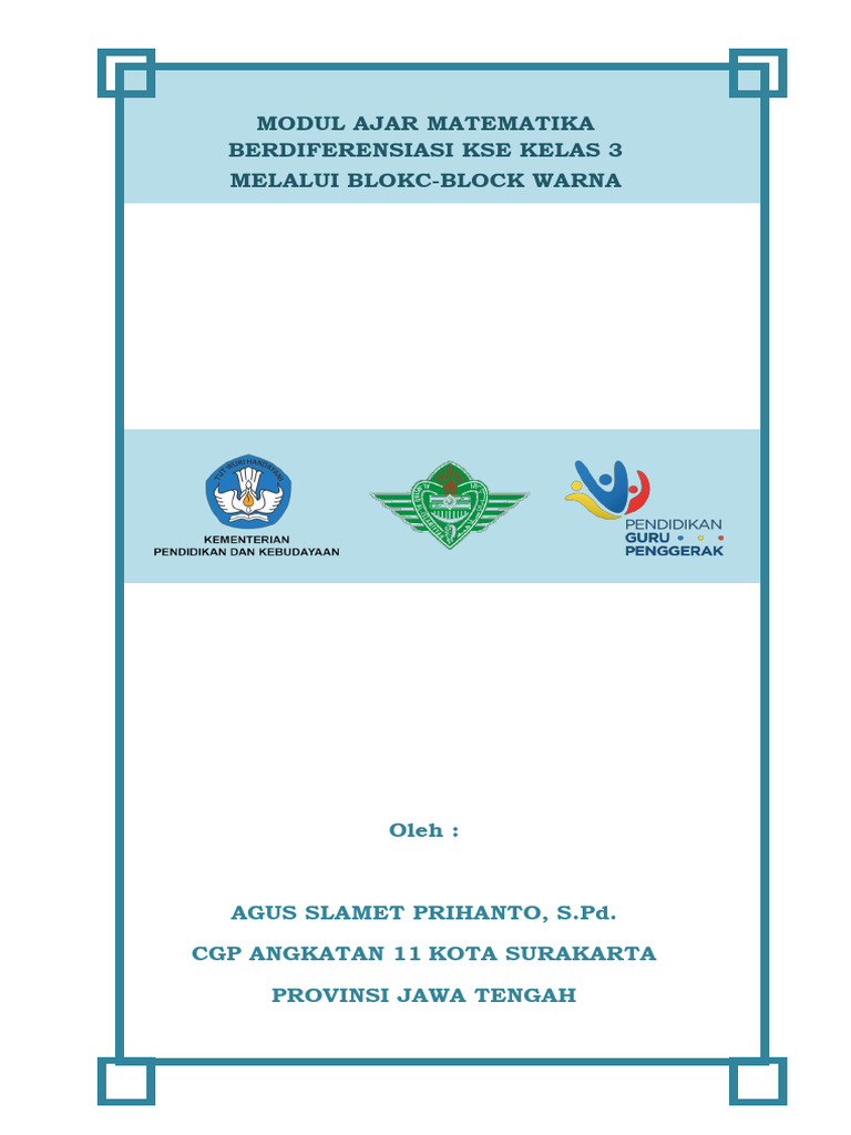 MODUL BAB 1 Pekan Ke-4 MATEMATIKA 3 A4 Berdiferensiasi Dan KSE | PDF