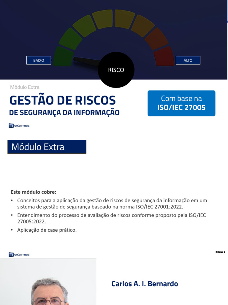 Gestão de Riscos em Segurança da Informação | PDF | Segurança da ...