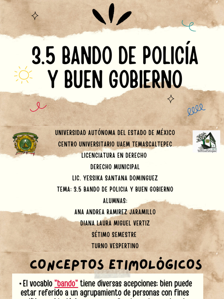 Bando de Policía y Buen Gobierno | PDF | Policía | Gobierno local